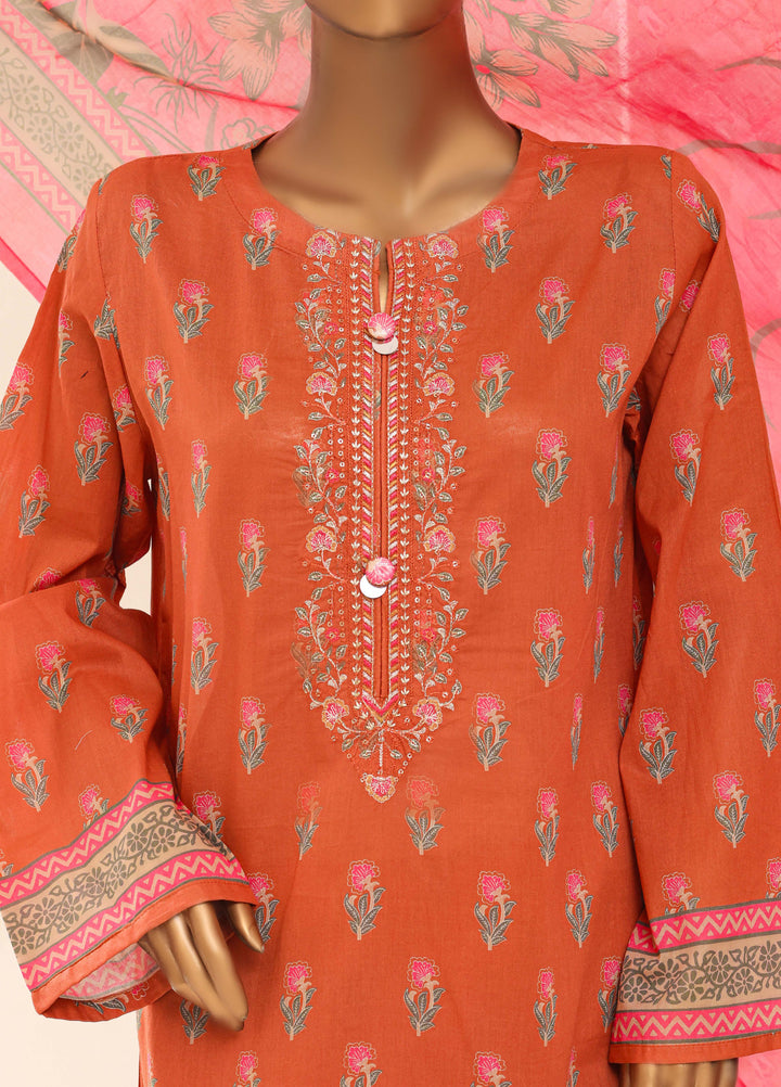 HZ Textiles RTW Printed Lawn 3 Piece Suit HZ26PPL LPE-3P-069 - Casual Collection