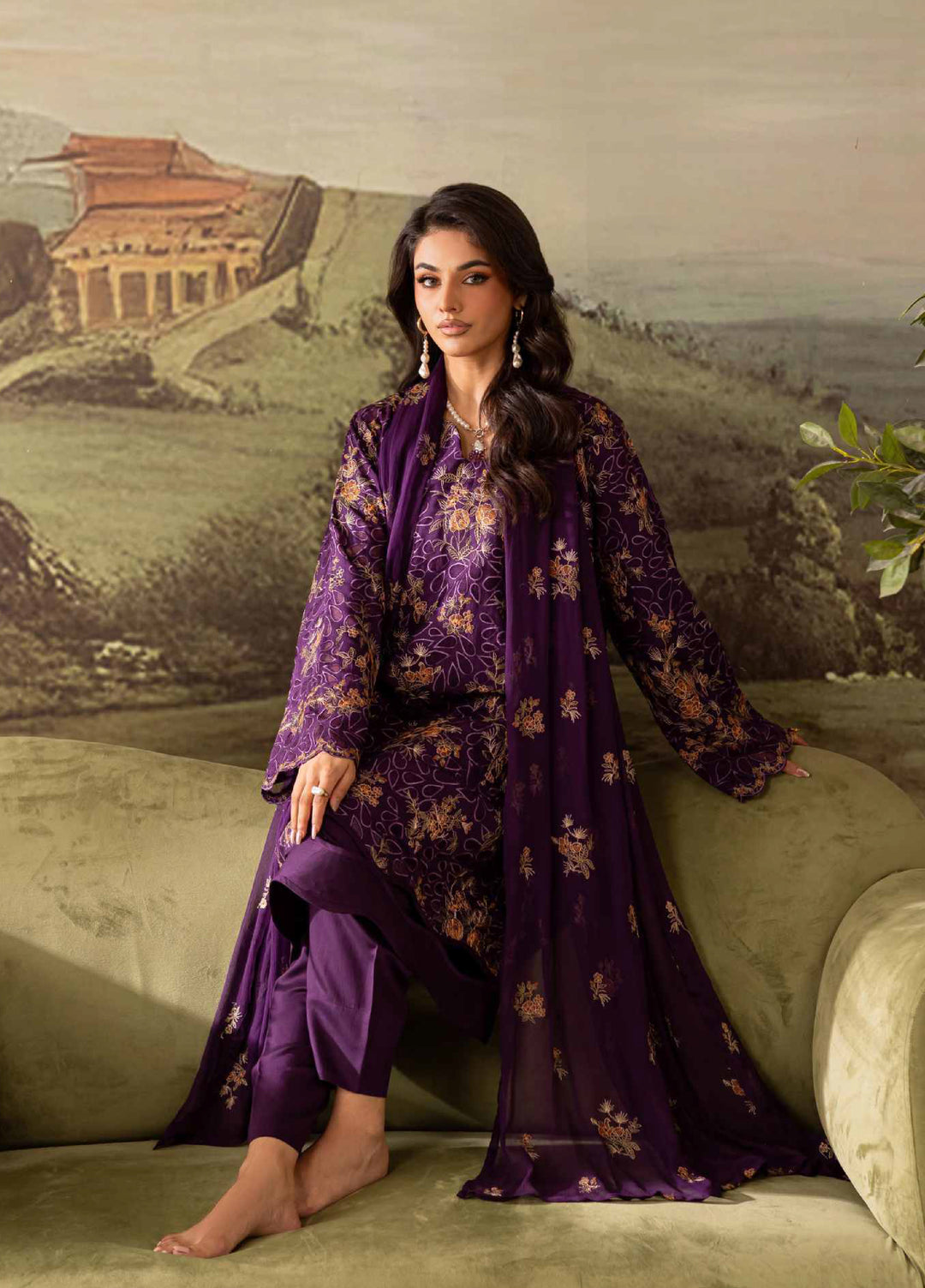 The Artisan's by Rashid Textiles Unstitched Embroidered Viscose 3 Piece Suit RT26UAV 4402 - Casual Collection
