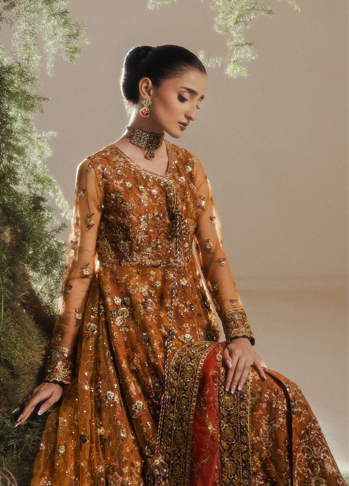 Aik Shaam by AIK Atelier Unstitched Embroidered Net 3 Piece Suit AIK26UAS C2606 - Wedding Collection