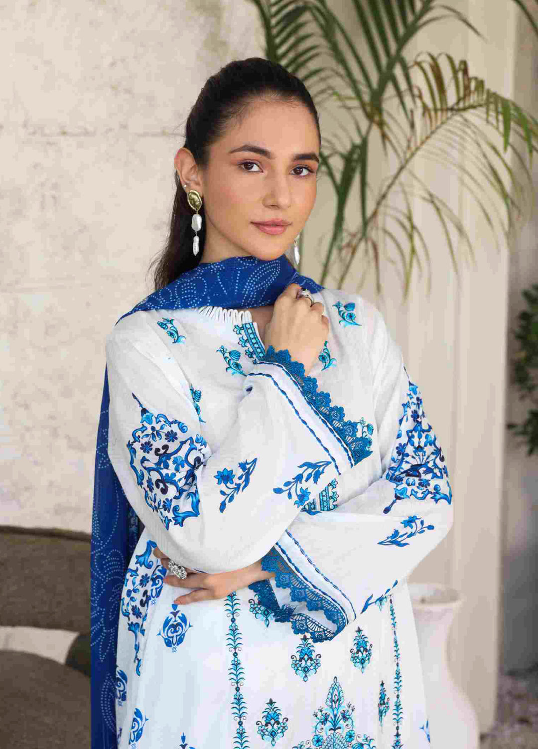 Kotor by Rashid Textiles Unstitched Embroidered Lawn 3 Piece Suit RT26ULK 9136 - Casual Collection