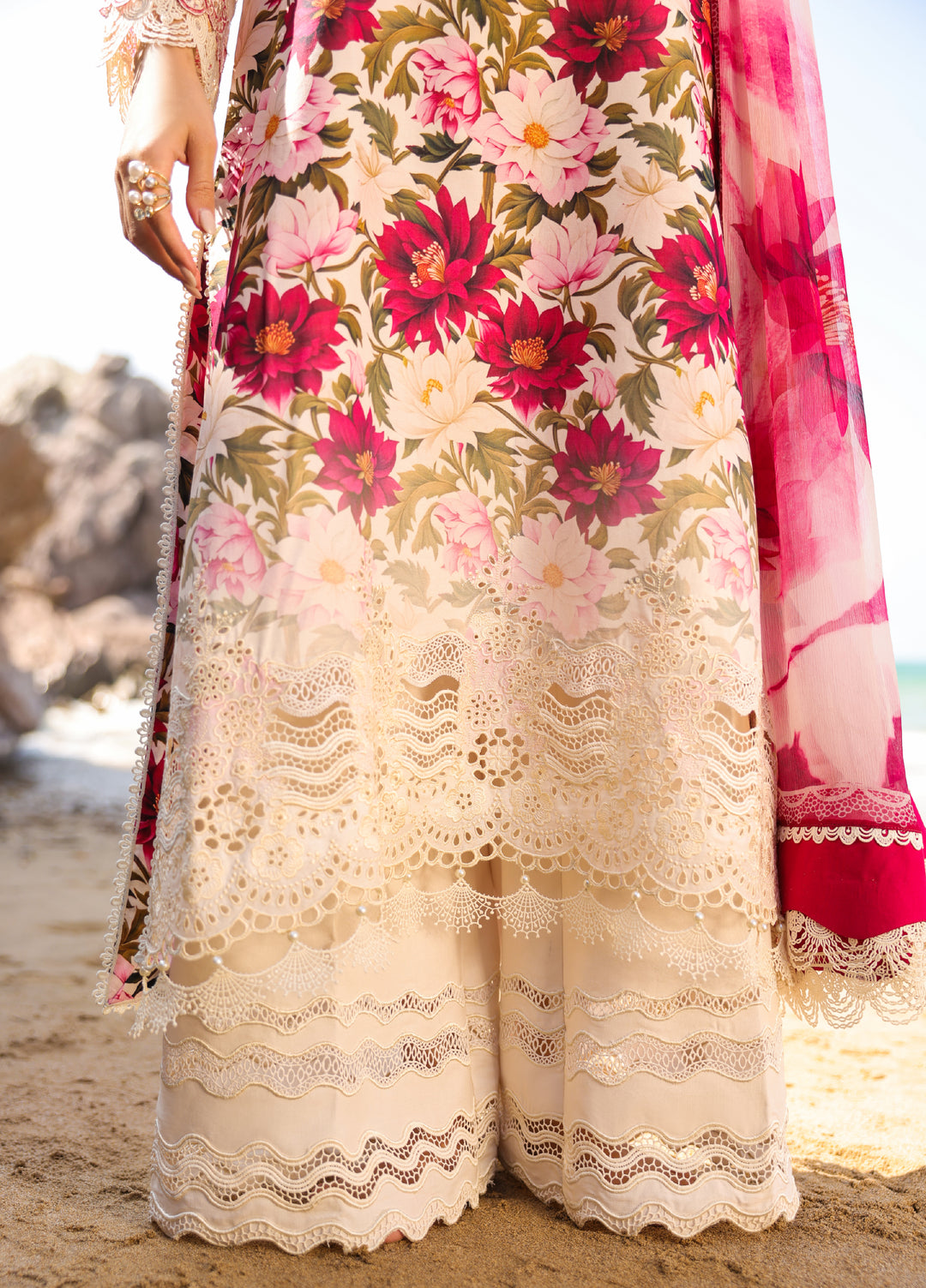 Summer Dream by Manara Unstitched Embroidered Lawn 3 Piece Suit MN26USDL Wind Flower-05 - Casual Collection