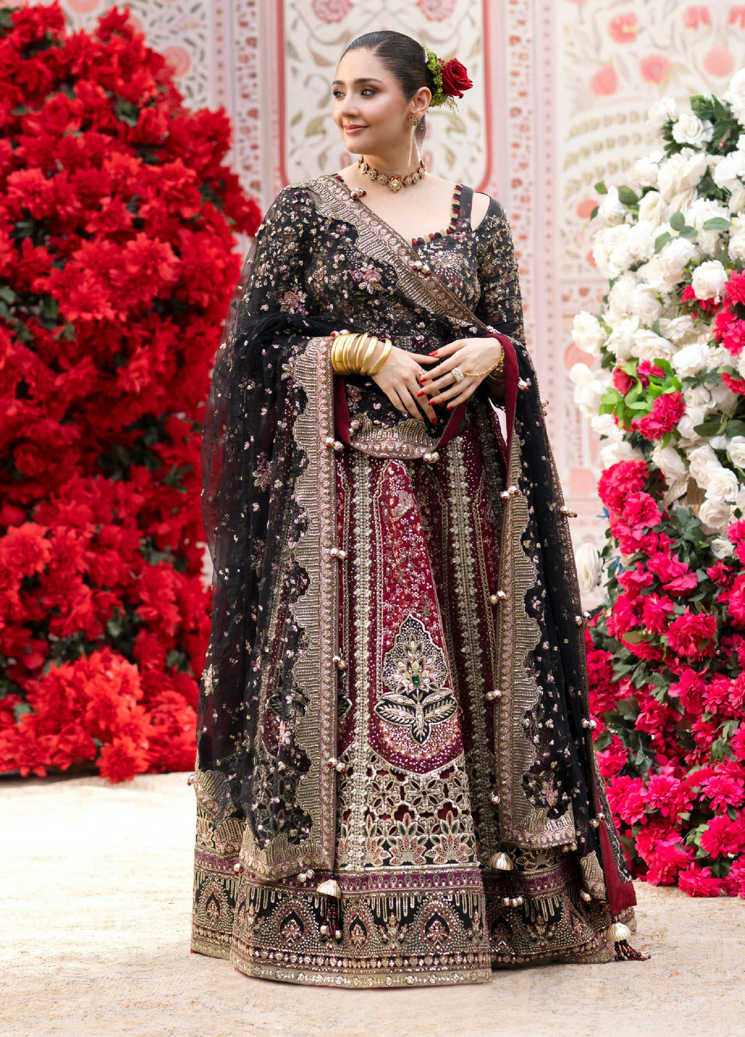 Jhoomro by Nureh Unstitched Embroidered Raw Silk 3 Piece Suit NU26UJW NL-95 - Wedding Collection