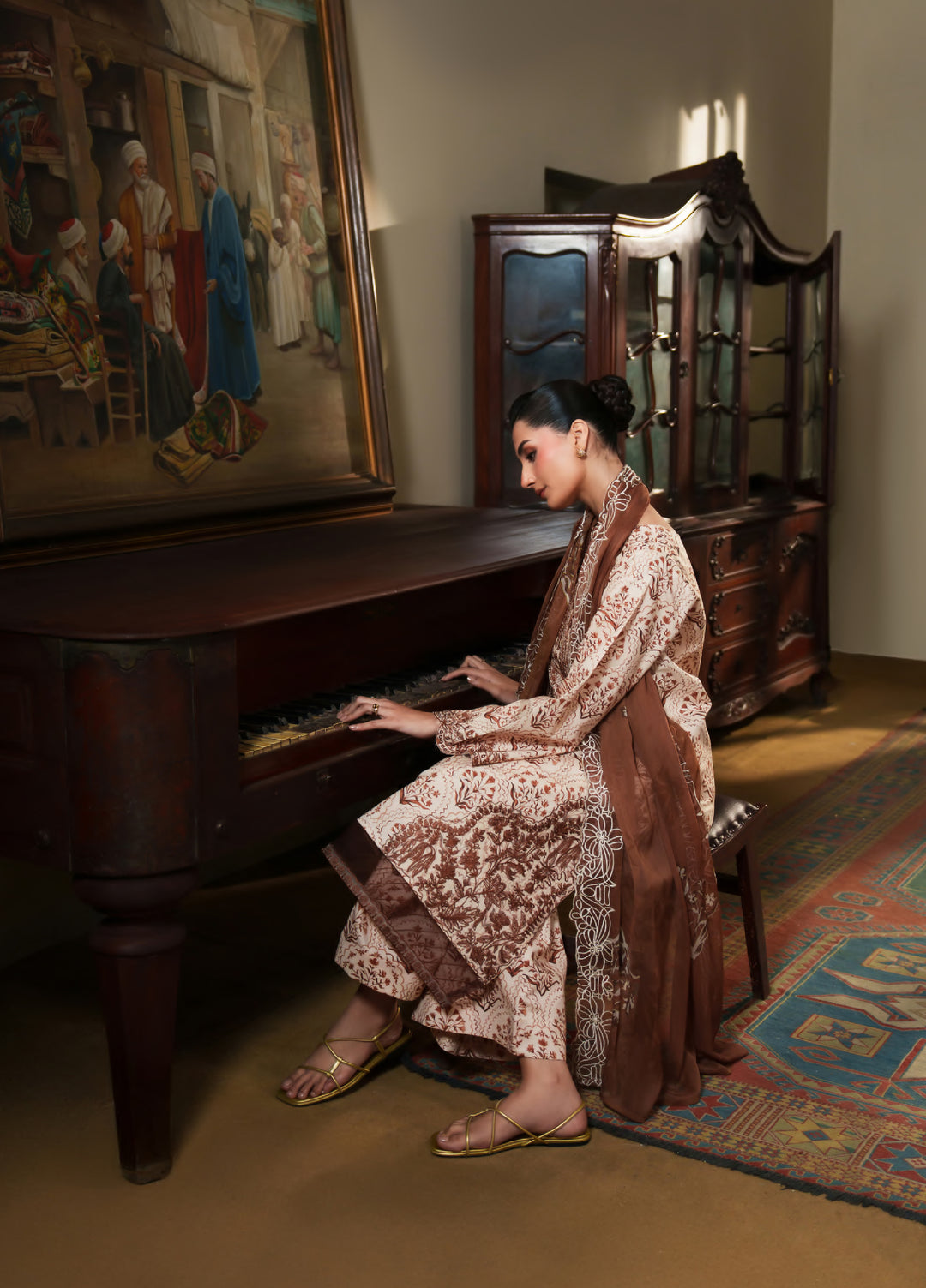Bloom Enara by Rashid Textiles Unstitched Embroidered Lawn 3 Piece Suit RT26ULB 1001 - Casual Collection