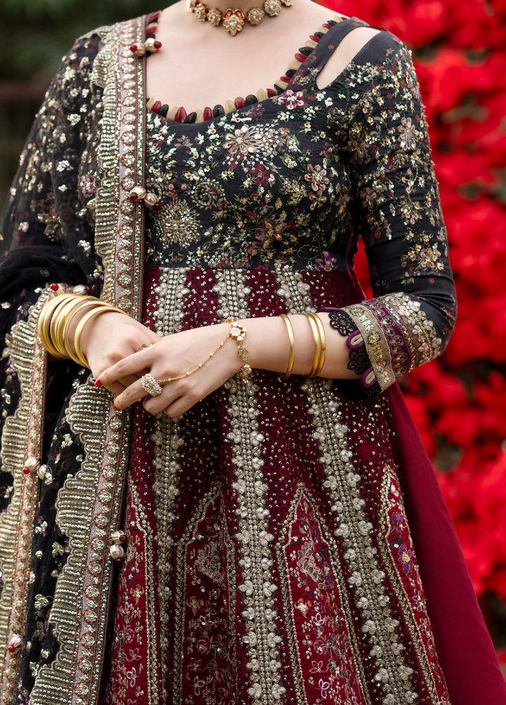 Jhoomro by Nureh Unstitched Embroidered Raw Silk 3 Piece Suit NU26UJW NL-95 - Wedding Collection
