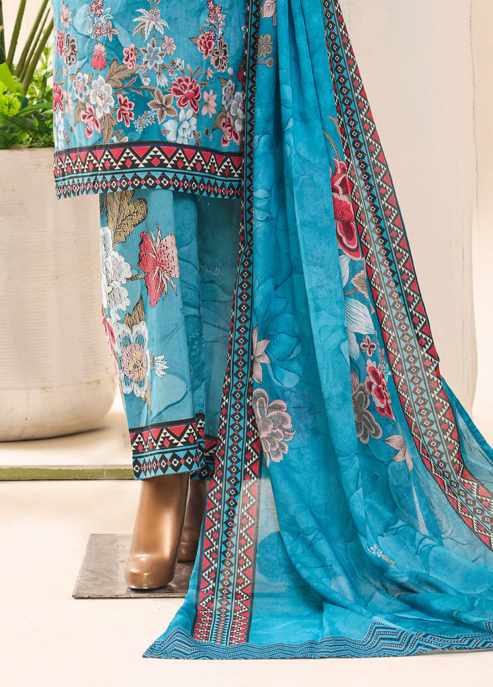 HZ Textiles RTW Printed Lawn 3 Piece Suit HZ26PPL LPE-3P-062 - Casual Collection