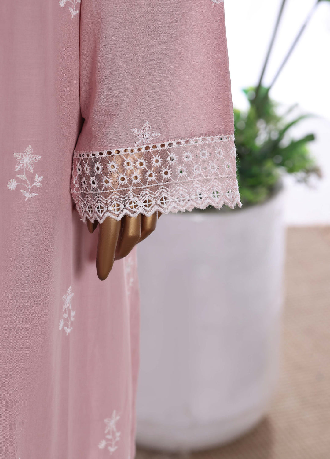 HZ Textiles Women RTW Chikankari Organza 3 Piece Suit HZ26POF CSE-3P-222 - Festive Collection