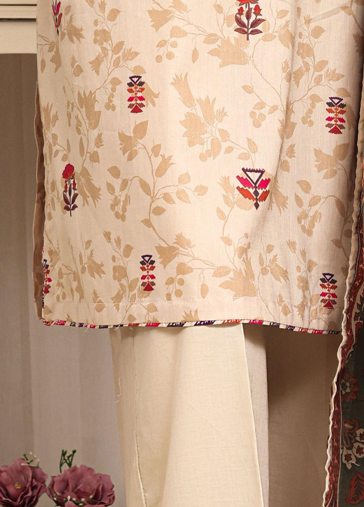 HZ Textiles RTW Printed Lawn 3 Piece Suit HZ26PPL LPT-3P-2610 - Casual Collection