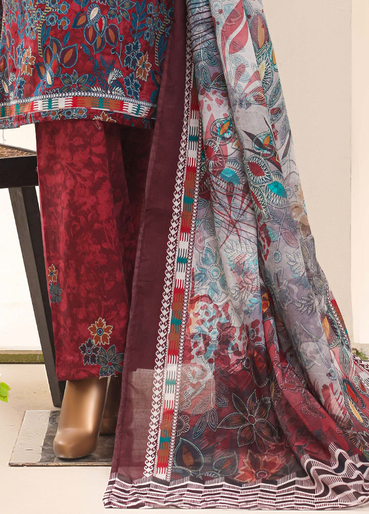 HZ Textiles RTW Printed Lawn 3 Piece Suit HZ26PPL LPE-3P-068 - Casual Collection