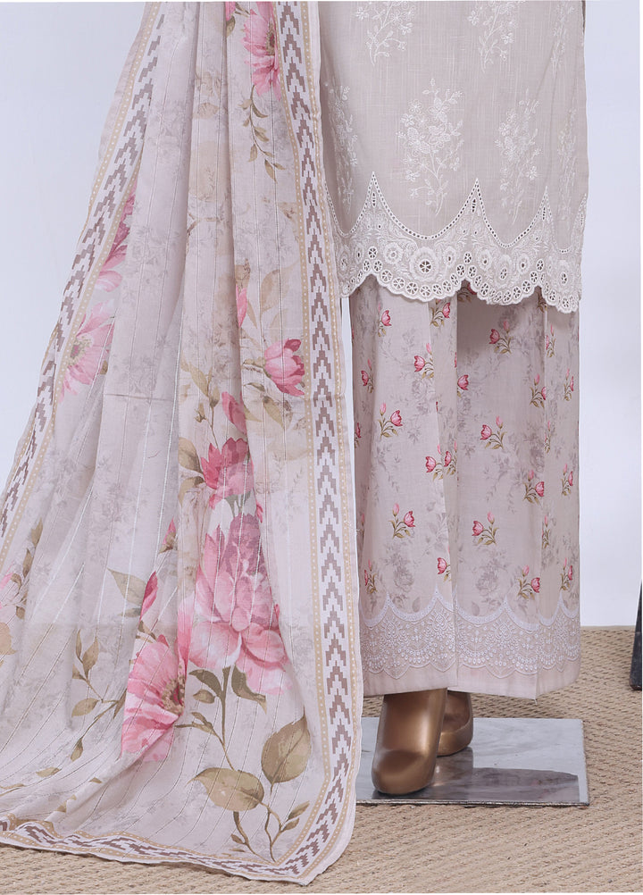 HZ Textiles RTW Embroidered Cross Hatch 3 Piece Suit HZ26PCL Sbe-3P-085 - Casual Collection