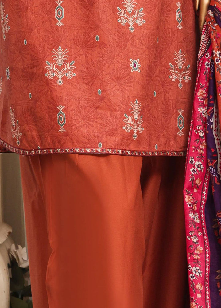 HZ Textiles RTW Printed Lawn 3 Piece Suit HZ26PPL LPT-3P-2609 - Casual Collection