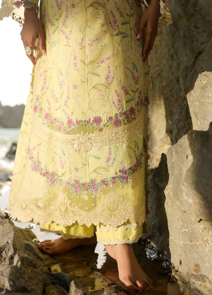 Summer Dream by Manara Unstitched Embroidered Lawn 3 Piece Suit MN26USDL Golden Haze-06 - Casual Collection