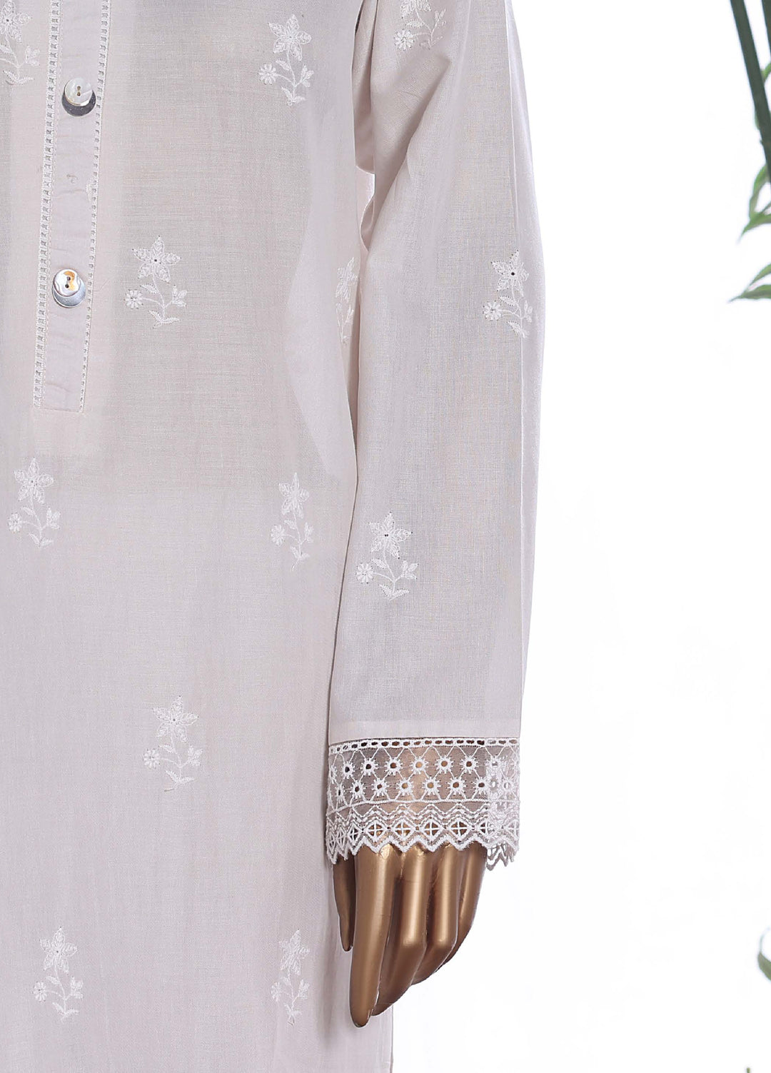 HZ Textiles Women RTW Chikankari Organza 3 Piece Suit HZ26POF CSE-3P-225 - Festive Collection