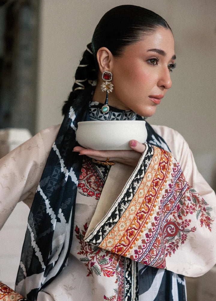 Lady Aik by AIK Atelier Unstitched Printed Crepe 3 Piece Suit AIK26ULA 04 - Festive Collection