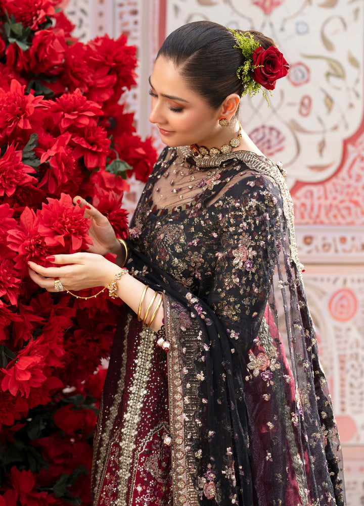 Jhoomro by Nureh Unstitched Embroidered Raw Silk 3 Piece Suit NU26UJW NL-95 - Wedding Collection