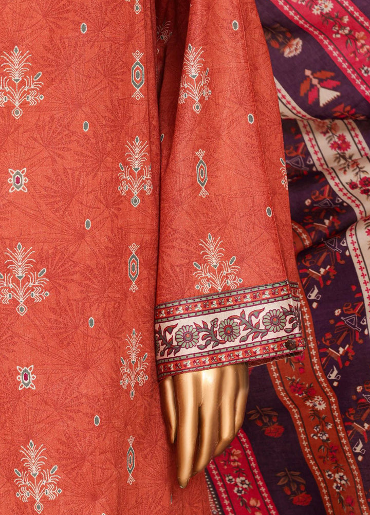 HZ Textiles RTW Printed Lawn 3 Piece Suit HZ26PPL LPT-3P-2609 - Casual Collection