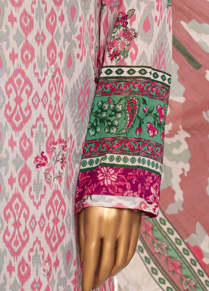 HZ Textiles RTW Printed Lawn 3 Piece Suit HZ26PPL LPE-3P-066 - Casual Collection