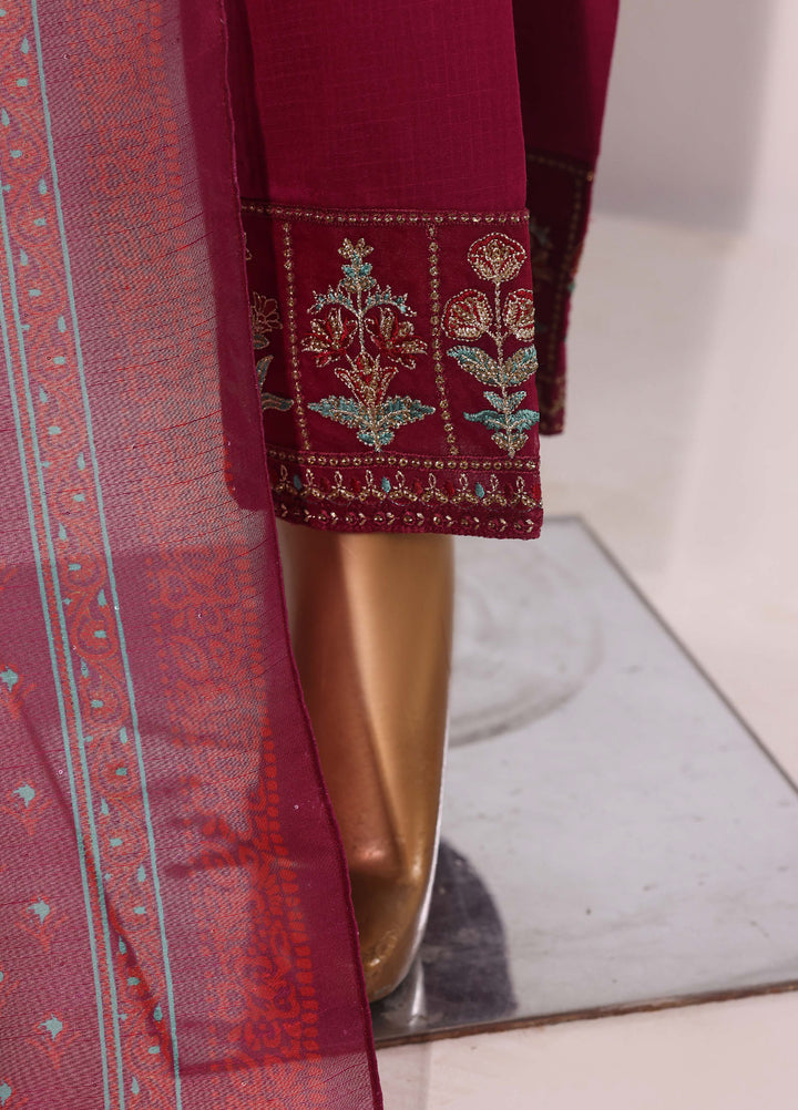 Block and Bloom by HZ Textiles RTW Embroidered Cotton 3 Piece Suit HZ26PCB SBE-007-3P - Casual Collection