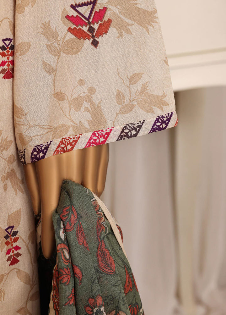 HZ Textiles RTW Printed Lawn 3 Piece Suit HZ26PPL LPT-3P-2610 - Casual Collection