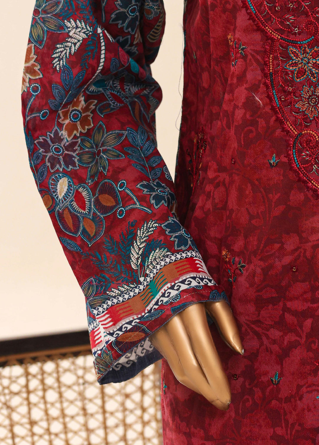 HZ Textiles RTW Printed Lawn 3 Piece Suit HZ26PPL LPE-3P-068 - Casual Collection