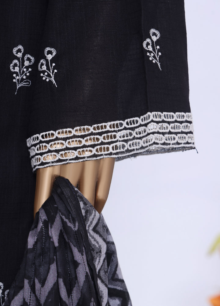 HZ Textiles RTW Embroidered Cross Hatch 3 Piece Suit HZ26PCL Sbe-3P-079 - Casual Collection
