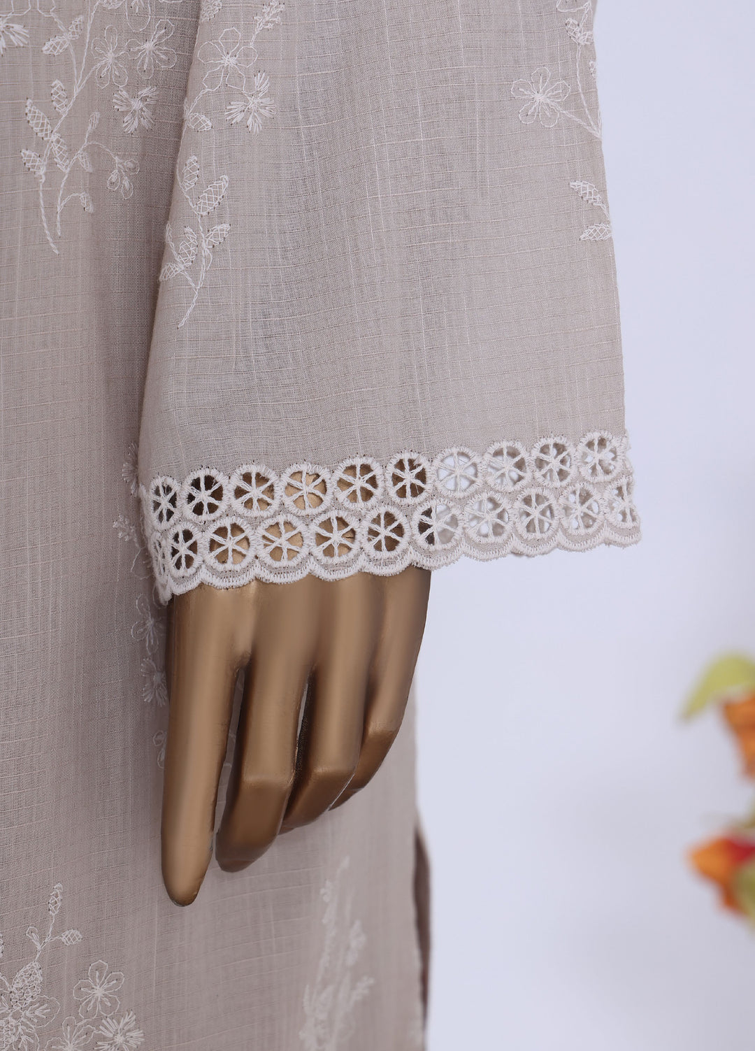 HZ Textiles RTW Embroidered Cross Hatch 3 Piece Suit HZ26PCL Sbe-3P-085 - Casual Collection