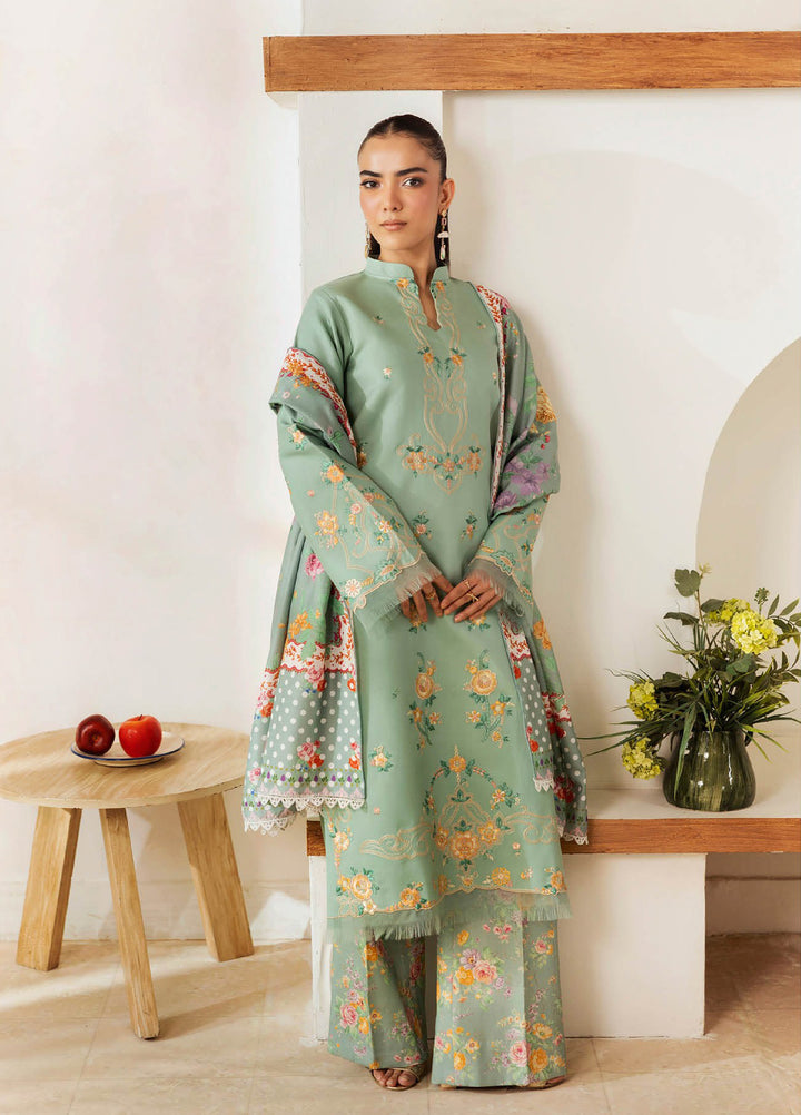 Nissa Floral Symphony by Rajbari Embroidered Marina Suits Unstitched 3 Piece RB25NM D-03 - Winter Collection
