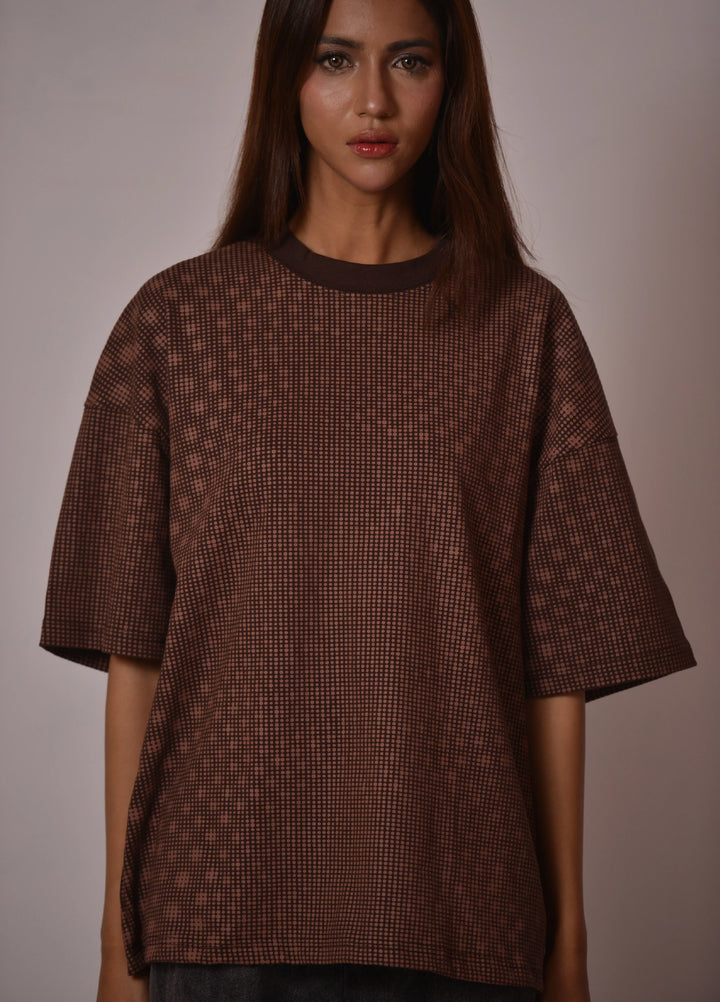 Movement Unisex Western 1 Piece Printed Knit Tee Pixel Weave - Winter Collection