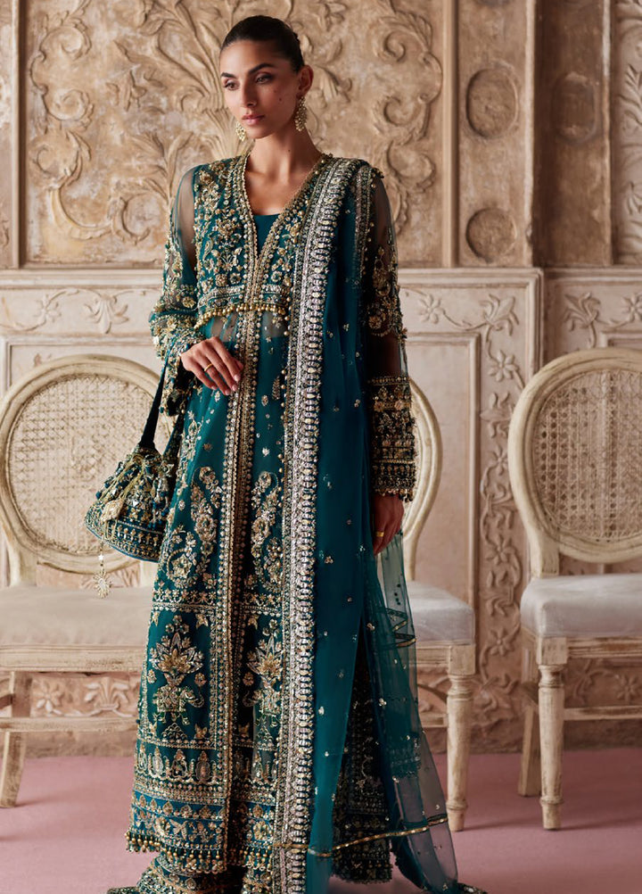Zaha by Khadija Shah Gossamer Unstitched Embroidered Suits 3 Piece ZL25GF ZC25-05 - Festive Collection