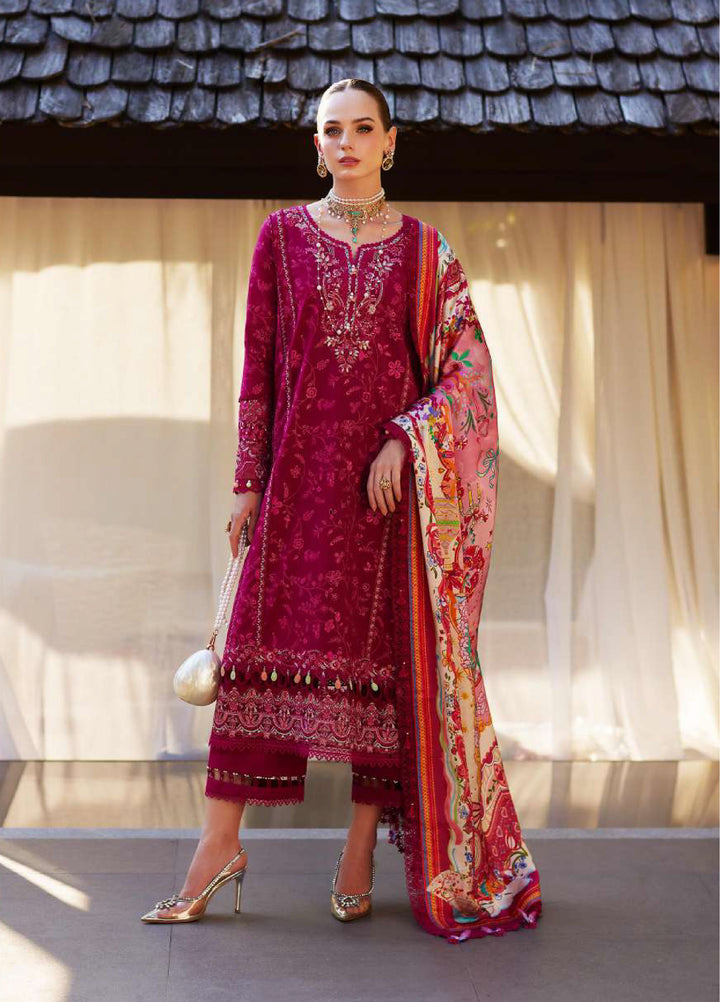 Ariya by Kanwal Malik Unstitched Embroidered Luxury Lawn 3 Piece Suit KM26UA D-7 AVELYN - Summer Collection