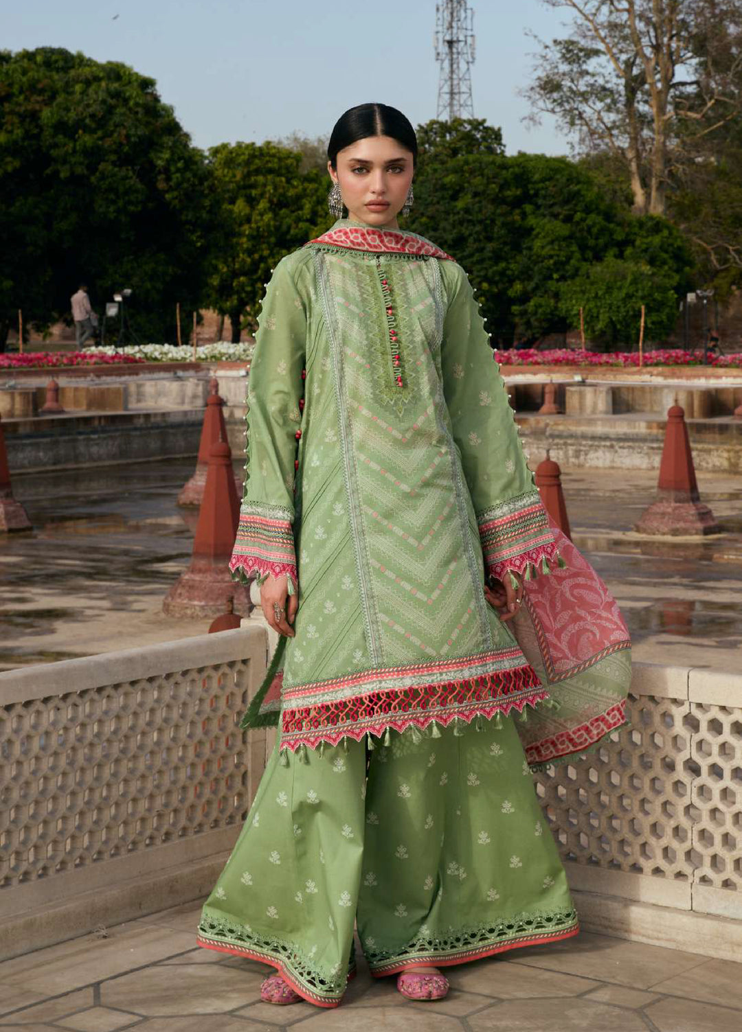 Angan by Kahf Unstitched Printed Lawn 3 Piece Suit KHF26ULA GUL-BAHAR KPS-6B - Festive Collection