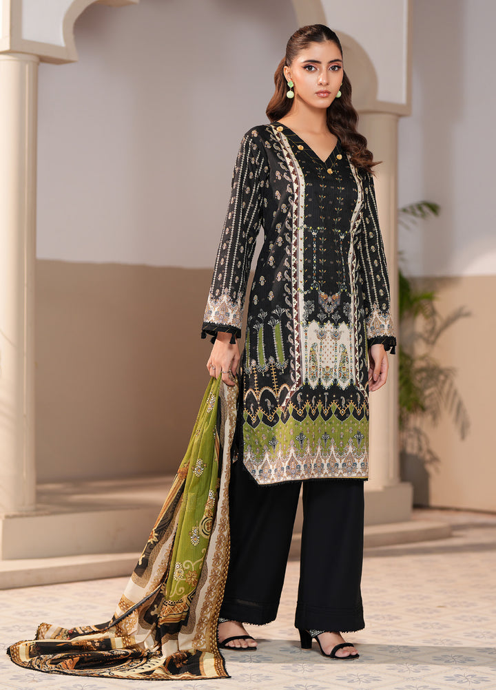 Regalia Textile Unstitched Printed Jacquard Lawn 3 Piece Suit RG26PUJL D-5 - Summer Collection