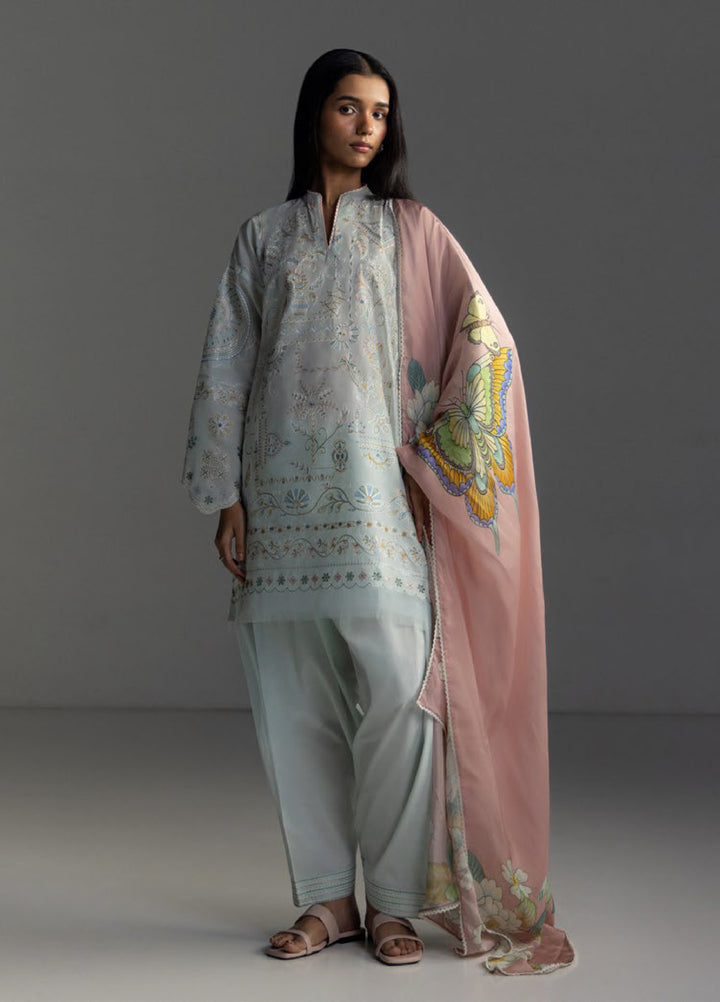 Coco by Zara Shahjahan Unstitched Embroidered Lawn 3 Piece Suit CZS26UL VEYA-7B - Summer Collection