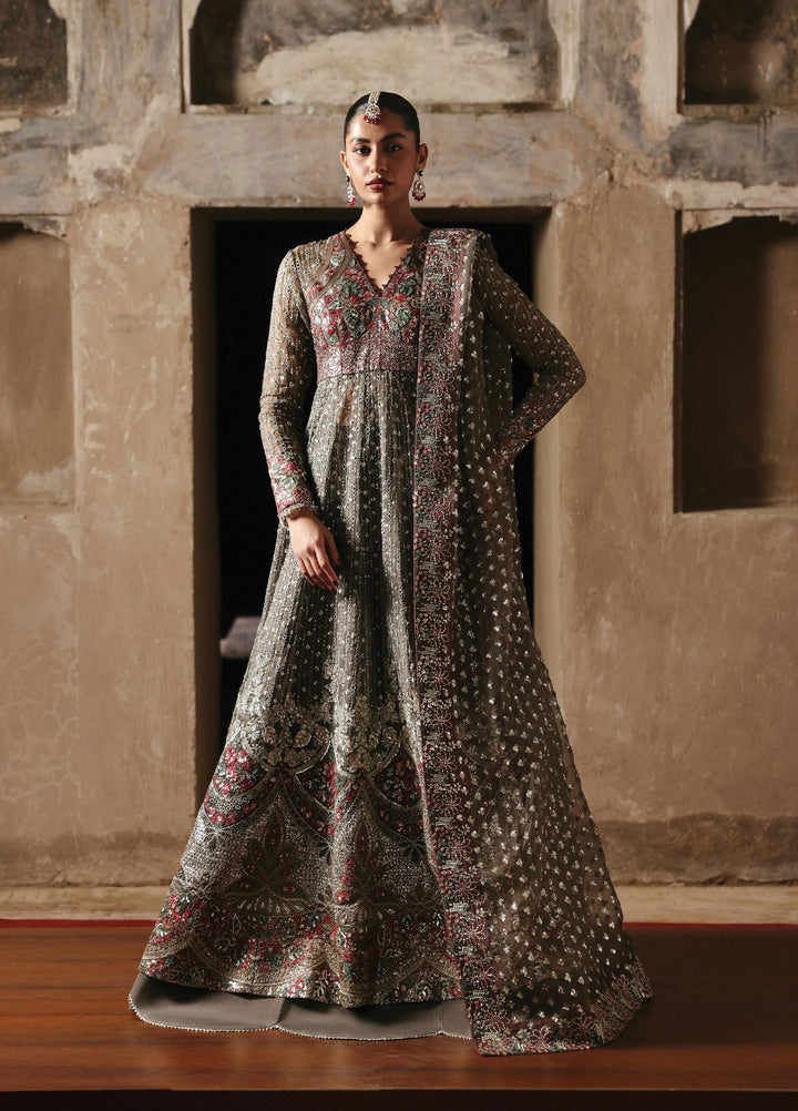 Kaashvi by Ayzel Unstitched Tissue Zari Embroidered Suits 3 Piece AAF25KW NIRVA AZW-25-V2-05 - Wedding Collection