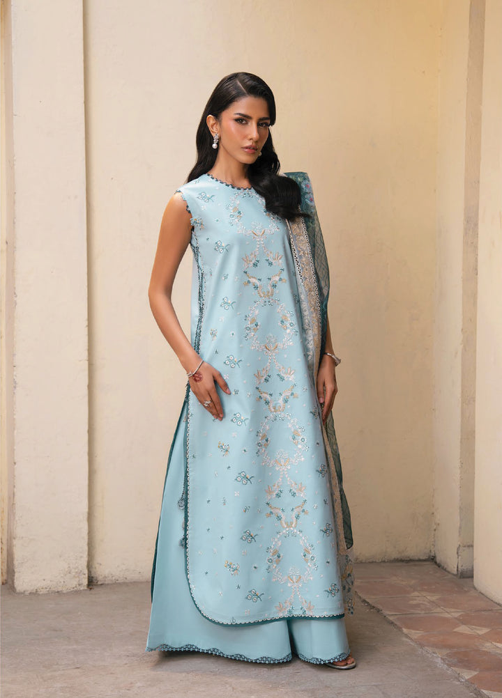 Lamhay by Seran Unstitched Embroidered Lawn 3 Piece Suit SN26ULL D7-Inaya - Eid Collection