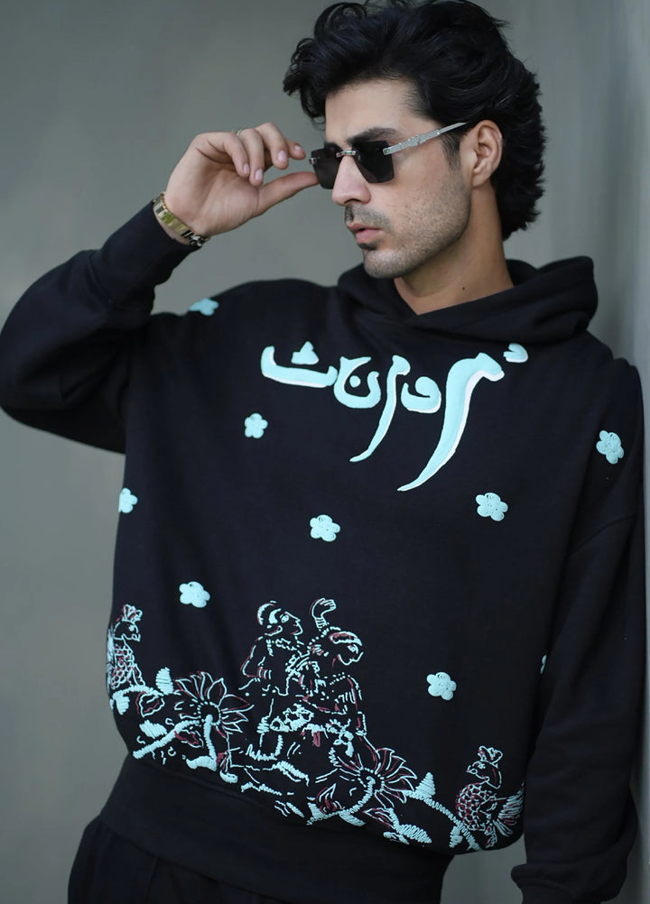 Movement Unisex Western 1 Piece Printed Fleece Serpent Sky Black - Winter Collection