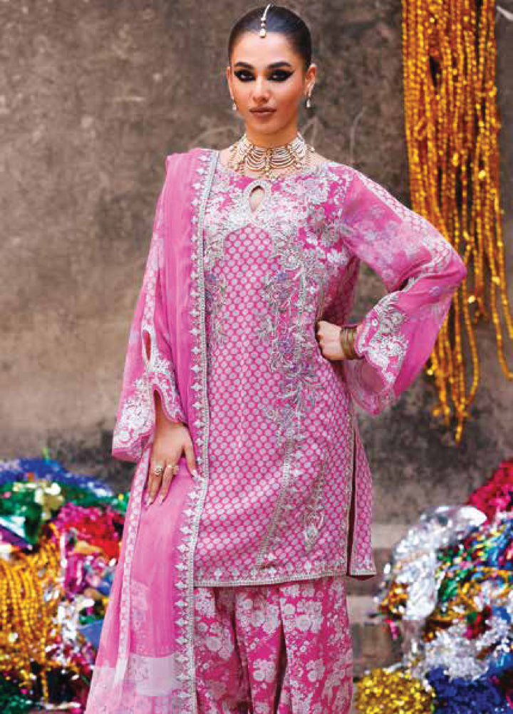 Vasal by Charizma Unstitched Embroidered Chiffon 3 Piece Suit CHR26UVC VSL6-14 - Festive Collection