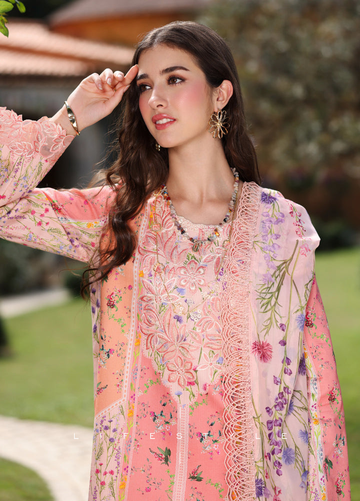 Rang Rasiya Lifestyle Lawn Unstitched Embroidered 3 Piece Suit RR25ULS DAISY - Summer Collection