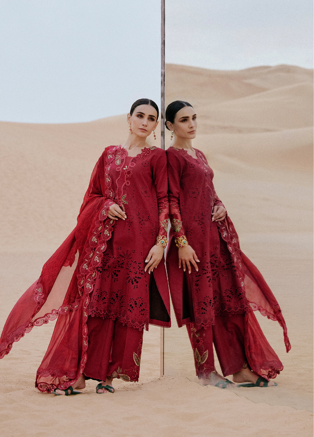 Saira Rizwan Unstitched Embroidered Luxury Lawn 3 Piece Suit SR26ULL SRL26-06 RAYLI - Festive Collection