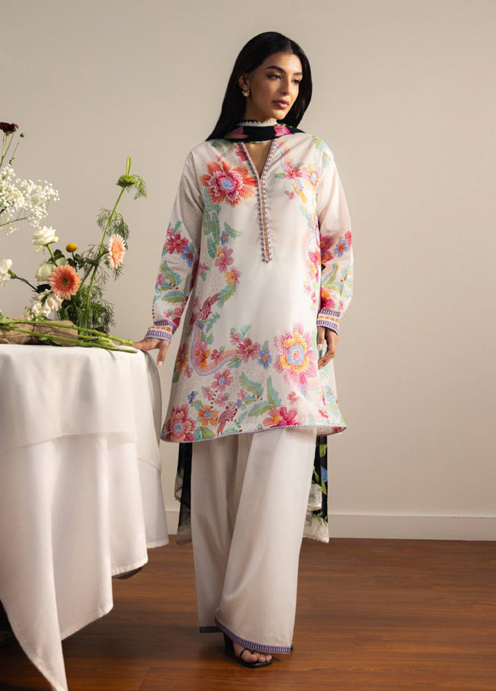 Coco by Zara Shahjahan Unstitched Printed Lawn 3 Piece Suit CZS26ULV ASAHI-2B - Summer Collection