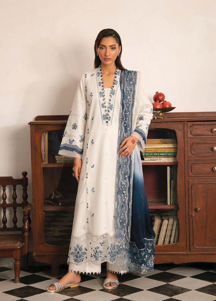 Lamhay by Seran Unstitched Embroidered Lawn 3 Piece Suit SN26ULL D6-Raen - Eid Collection