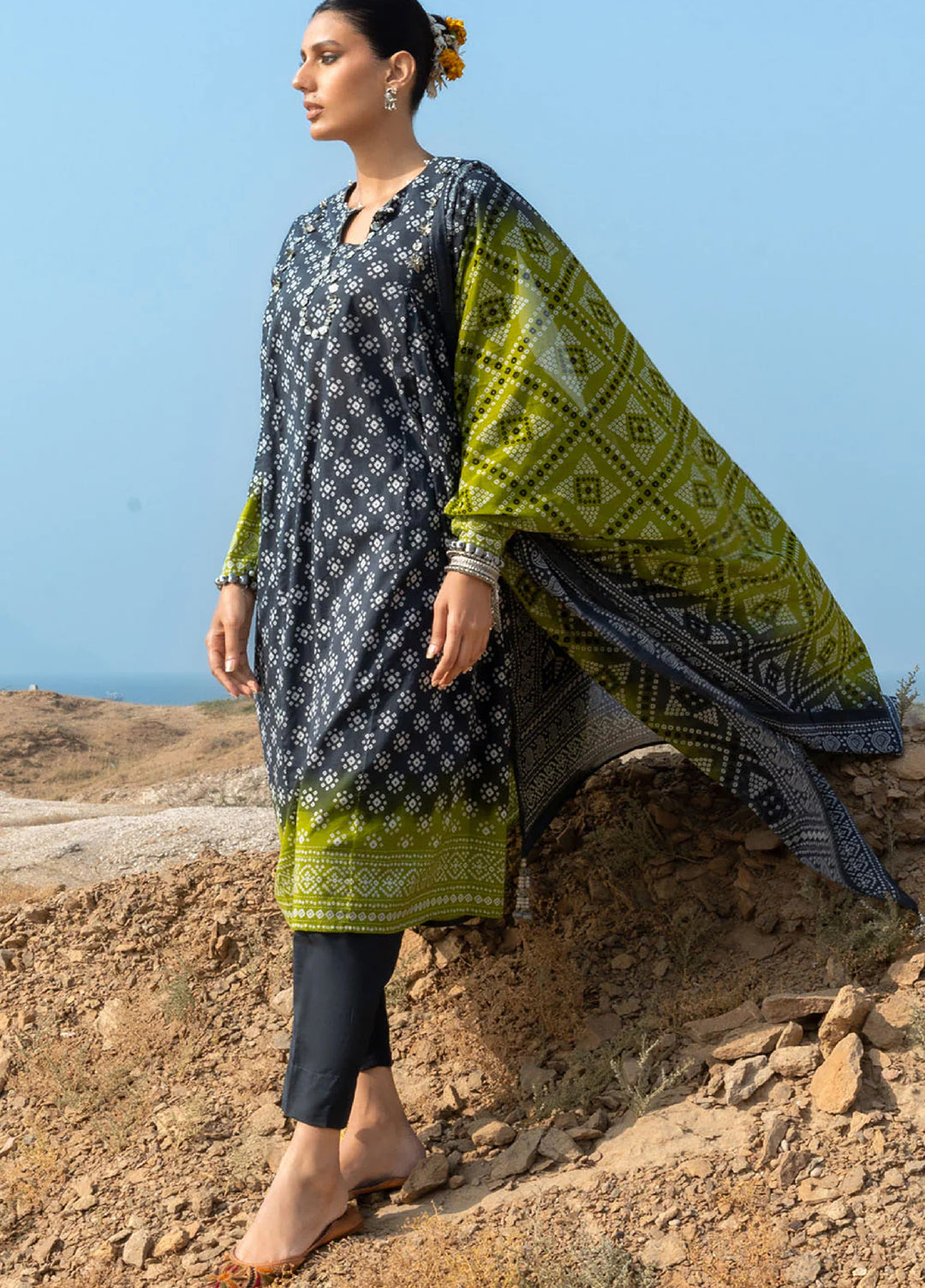 The Chunri by Gul Ahmed Unstitched Printed Lawn 3 Piece Suit GA26UTCL CL-62109 A - Summer Collection