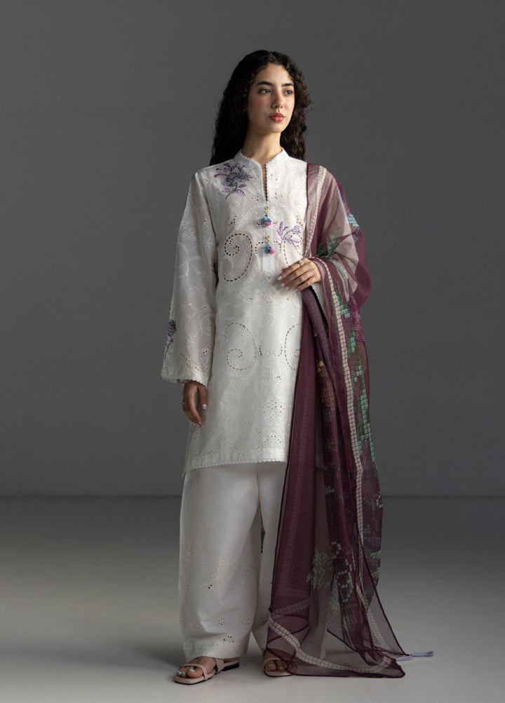 Coco by Zara Shahjahan Unstitched Embroidered Lawn 3 Piece Suit CZS26UL SUNE-10B - Summer Collection