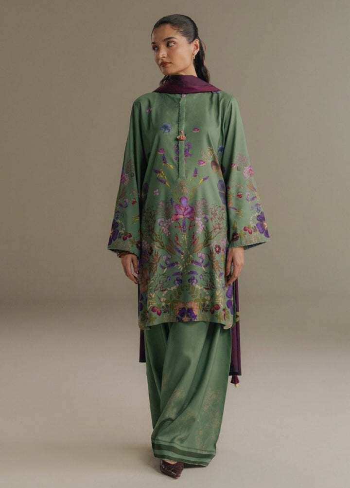 Coco by Zara Shahjahan Prints Unstitched Linen Suits 3 Piece CZS25PW Morning Echo D-8B - Winter Collection