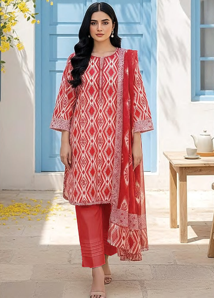 Summer Prints by Lakhany Unstitched Printed Lawn 3 Piece Suit LSM26USP LG-RL-0442 - Summer Collection
