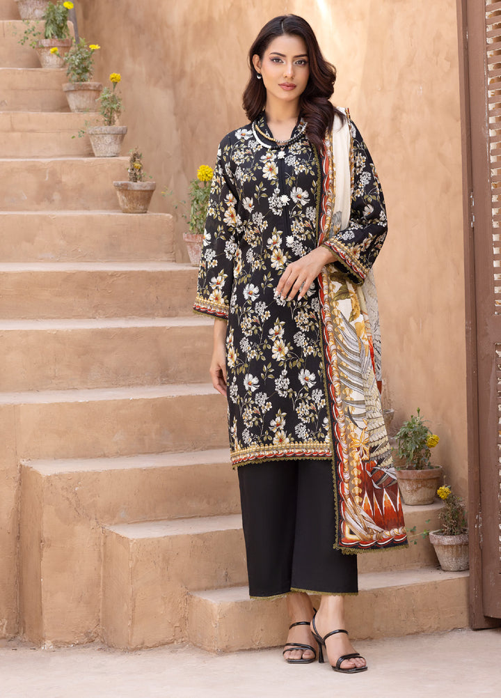 Regalia Textiles Unstitched Printed Karandi Lawn 3 Piece Suit RG26UKL D-10 - Summer Collection