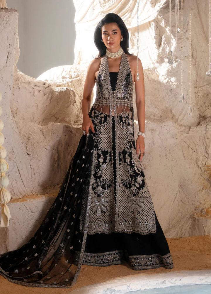 Blink by Zarizaa Unstitched Embroidered NET 3 Piece Suit ZB07-3UNE01B-2509 Darcy Z - Wedding Collection