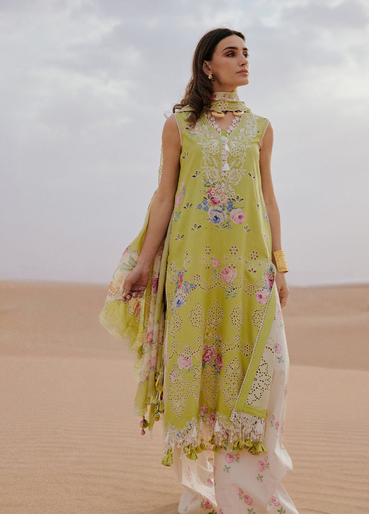 Saira Rizwan Unstitched Embroidered Luxury Lawn 3 Piece Suit SR26ULL SRL26-08 NAVA - Festive Collection