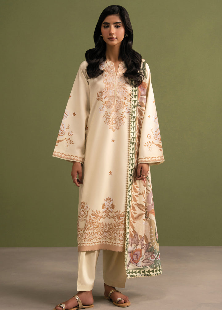 Seran Essentials Unstitched Printed Lawn 3 Piece Suit SN26UEL Alen D-05 - Summer Collection