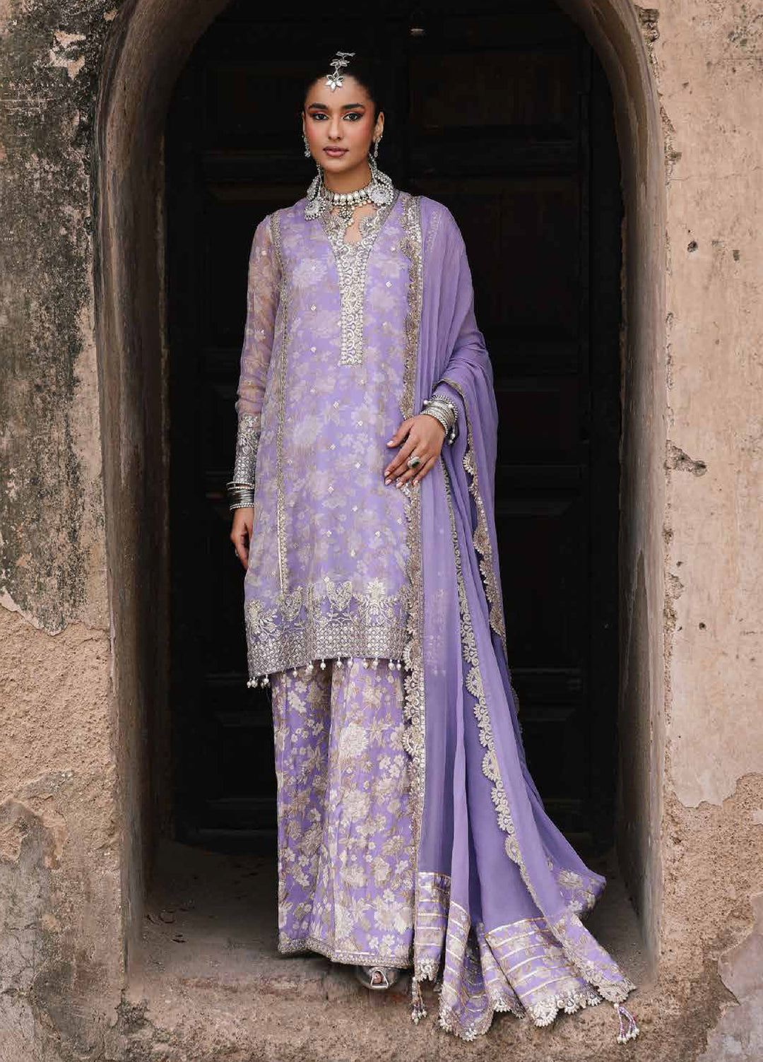 Vasal by Charizma Unstitched Embroidered Chiffon 3 Piece Suit CHR26UVC VSL6-11 - Festive Collection