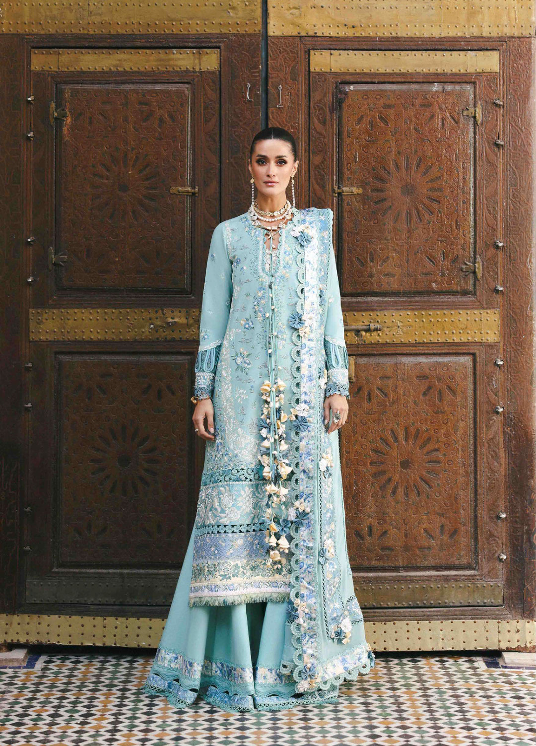 Reine by Republic Womenswear Unstitched Embroidered Luxury Lawn 3 Piece Suit RW26UTL D-03A - Eid Collection